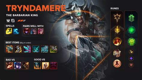 tryndamere build|tryndamere runes 14.10.